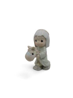 Precious Moments Making A Trail To Bethlehem Nativity Boy Stick Horse Boxed VTG